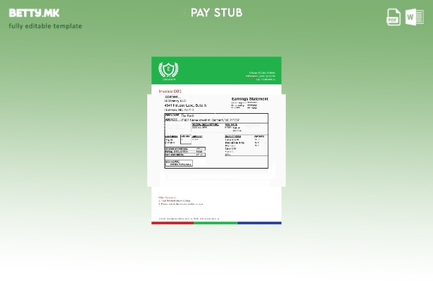 Модерен стил B Sheezy LLC шаблон за изводи за заработка